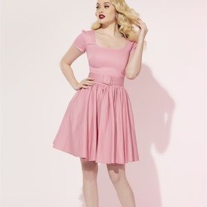 NWT Laura Byrnes Black Label / Pinupgirl Clothing Pink Lara Dress
